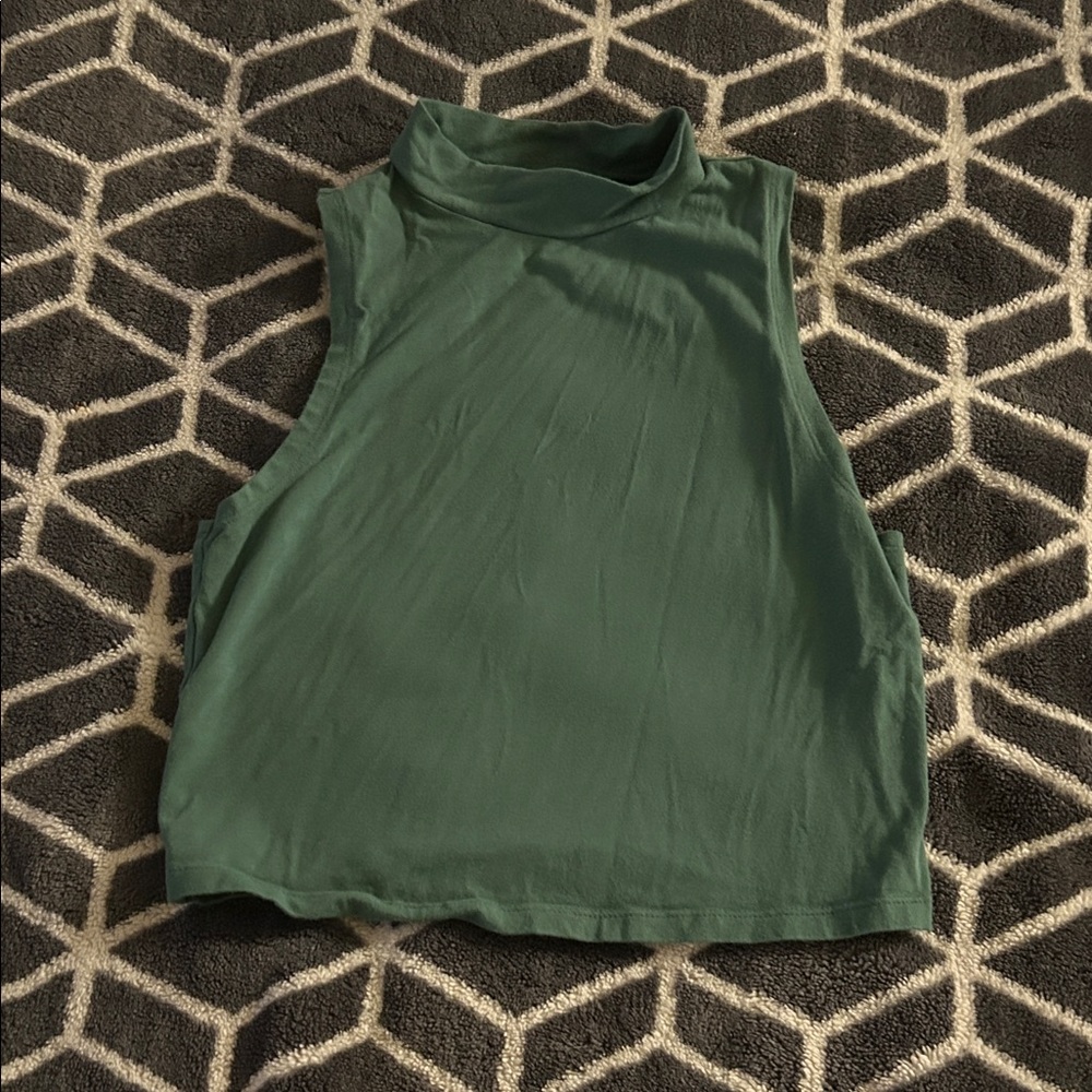 Wild Fable Forest Green Muscle Tee